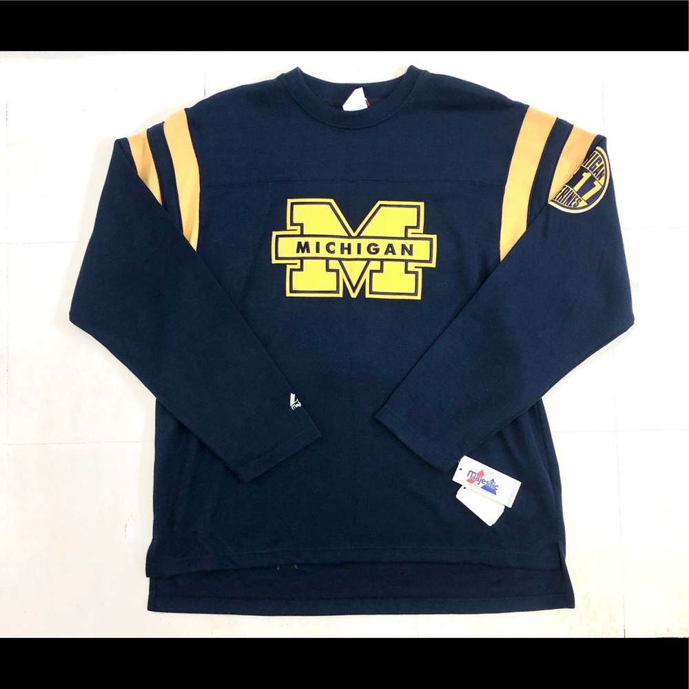 Michigan Wolverine Vintage Replace Jersey  Large